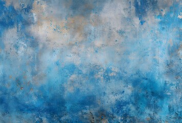 Obraz premium Abstract Blue Grunge Texture Background with Artistic Brush Strokes