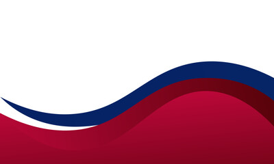 Fototapeta premium 3D Thailand Flag Banner with copy space and 3d Thailand flag ribbon. Silk Thai banner design background. Thai Flag Background with copy space. Editable Vector Illustration. EPS 10.