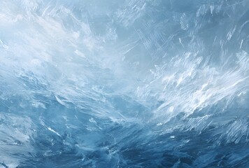 Obraz premium Blue Painted Rough Wall Texture Background