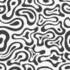 Fototapeta premium Seamless Halftone Dotted Pattern. Abstract Black and White Design