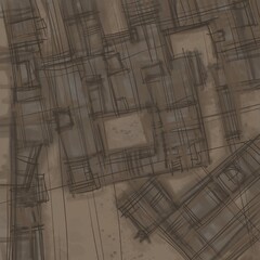 Abstract image for printing. Picture for modern interiors. The picture is painted by hand on a tablet.