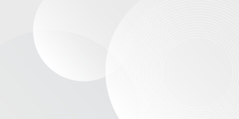 White geometric abstract background overlap layer on bright space with lines effect decoration.