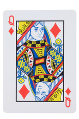 card gambling on white game luck queen diamonds