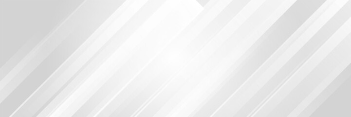Obraz premium Diagonal grey gradient lines background. Abstract silver stripes wallpaper. Abstract gray tech backdrop. Oblique gris texture for graphic design, poster, banner, flyer, brochure, presentation.