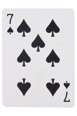 card gambling on white game luck seven spades
