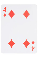 card gambling on white game luck four diamonds