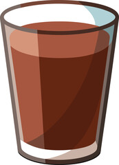 Steaming Hot Coffee Beverages Refreshing Chocolate Drink in a Glass, Perfect for a Summer Day or Anytime Treat