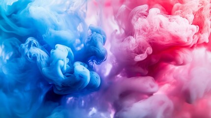 Fototapeta premium Colorful abstract smoke swirl background design.
