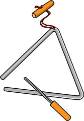 triangle vector illustration isolated on white background