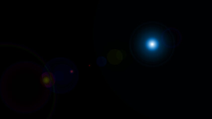 Lens flare light for abstract background.