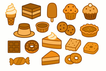 Delicious Assortment of Sweet Treats Cakes Cookies and More