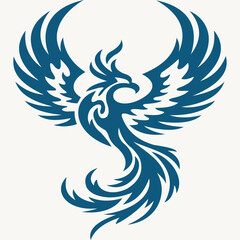 Obraz premium Ideal for themes related to mythology, transformation, and empowerment, this artwork is perfect for use in branding, tattoos, or artistic projects that celebrate resilience and renewal.