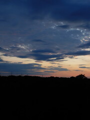 sunset in the sky