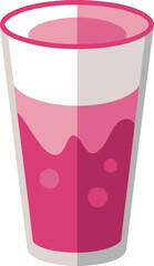 Cold Pressed Juice Variations Refreshing Pink Beverage in a Tall Glass, Delicious Summer Drink, Icy Cold Smoothie, Perfect for...