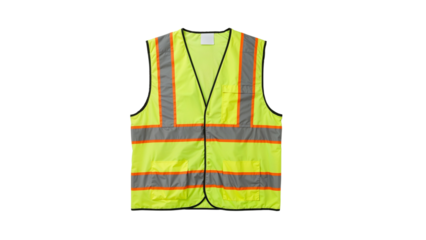 Safety Vest Isolated on Transparent Background PNG
