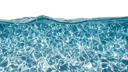 Blue water wave Isolated Transparent Background PNG