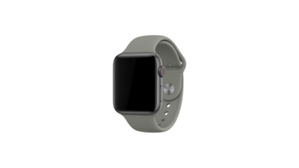 Grey Smartwatch Isolated Transparent Background PNG