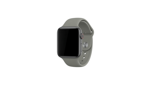 Grey Smartwatch Isolated Transparent Background PNG