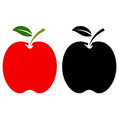 apple icon, simple flat style, vector illustration, symbol, design logo template pictogram, for ui or ux isolated on white for mobile app, editable