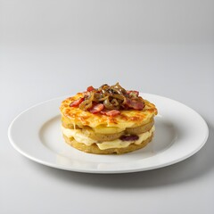 French-style baked potato casserole with reblochon cheese, bacon, and onions – Tartiflette