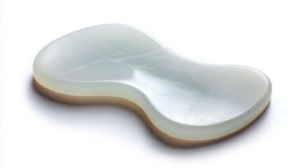  Elegant Jade Gua Sha Stone with Smooth Curves


