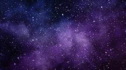 Obraz premium Celestial Dreams: Violet Galaxy and Starry Night Sky