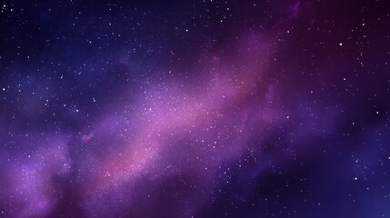 Fototapeta premium Celestial Dreams: Violet Galaxy and Starry Night Sky