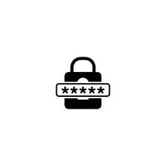 Security icon flat vector design.