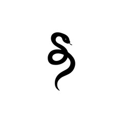 Snake icon flat vector design.