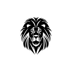 Lion logo icon flat vector design.