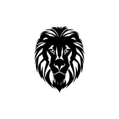 Lion logo icon flat vector design.