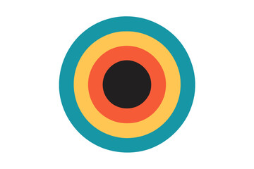 Vector illustration for sound featuring concentric circle elements