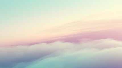 Fototapeta premium Pastel Sky Cloudscape Dreamy Soft Colors