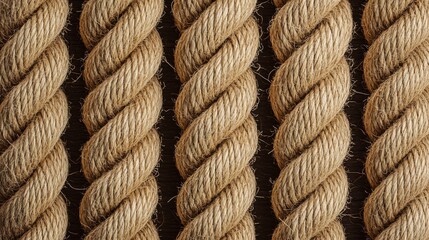 Twisted jute rope background texture natural fiber seamless pattern diagonal organic brown rustic web design surface