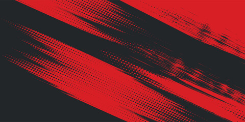 Background, contrast red and black color abstract template for business design. Technology style. You can use it for advertising, sports posters, templates, business presentations. Vector illustration