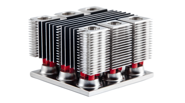Heatsink, isolate on white background 