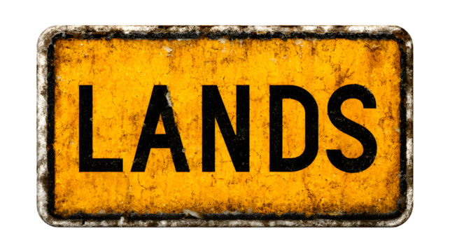 Lane Ends sign, isolated on white background 