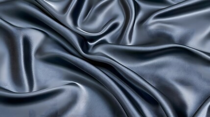 Obraz premium Elegant Draped Grey Silk Satin Fabric Texture