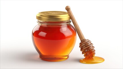 Honey jar with dipper