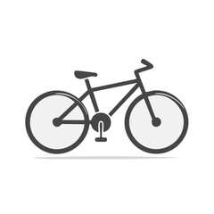 Fototapeta premium Stylish Flat Vector Graphic of a Bicycle with a Contemporary Design Aesthetic