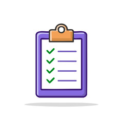 To Do List on Clipboard with Green Checkmarks Indicating Tasks are Done Check List Planning Task Management Icon