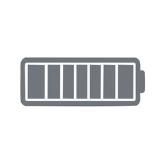 Battery Symbol Indicator Graphic Full Charge Sign Technology Energy Rechargeable Power Level Concept