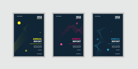 Modern business annual report template geometric cover design. Can be adapt to Brochure, Annual Report, Magazine,Poster, Business Presentation, Portfolio, Flyer, Banner, Website.