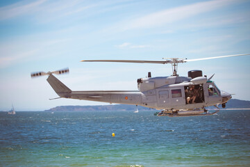 military maneuvers. Infantry, aviation and navy landing	