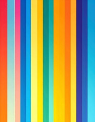 Obraz premium Abstract Composition of Vibrant Vertical Stripes in Bold Color Palette