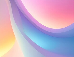 Fototapeta premium Abstract Gradient Background with Waves in Soft Pastel Colors and Subtle Texture