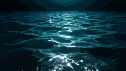 Deep water texture at night