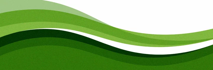 Fotobehang Fractal waves abstract green wave, banner, color gradient, and grain texture  © Khanaya