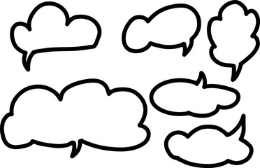 Text box chalkboard blank speech bubbles