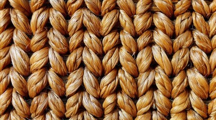 Close-up woven natural fiber texture